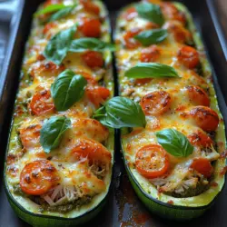 If you’re looking for a flavorful, healthy dish that’s easy to prepare and bound to impress, look no further than delicious chicken pesto zucchini boats. This recipe not only showcases the versatility of zucchini but also offers a delightful blend of savory flavors that are both satisfying and nutritious. Zucchini boats are a fantastic way to enjoy a low-carb meal while incorporating fresh ingredients, making them a popular choice among health-conscious eaters and busy individuals alike.