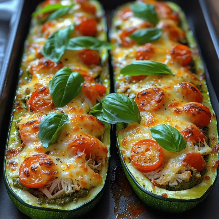 If you’re looking for a flavorful, healthy dish that’s easy to prepare and bound to impress, look no further than delicious chicken pesto zucchini boats. This recipe not only showcases the versatility of zucchini but also offers a delightful blend of savory flavors that are both satisfying and nutritious. Zucchini boats are a fantastic way to enjoy a low-carb meal while incorporating fresh ingredients, making them a popular choice among health-conscious eaters and busy individuals alike.
