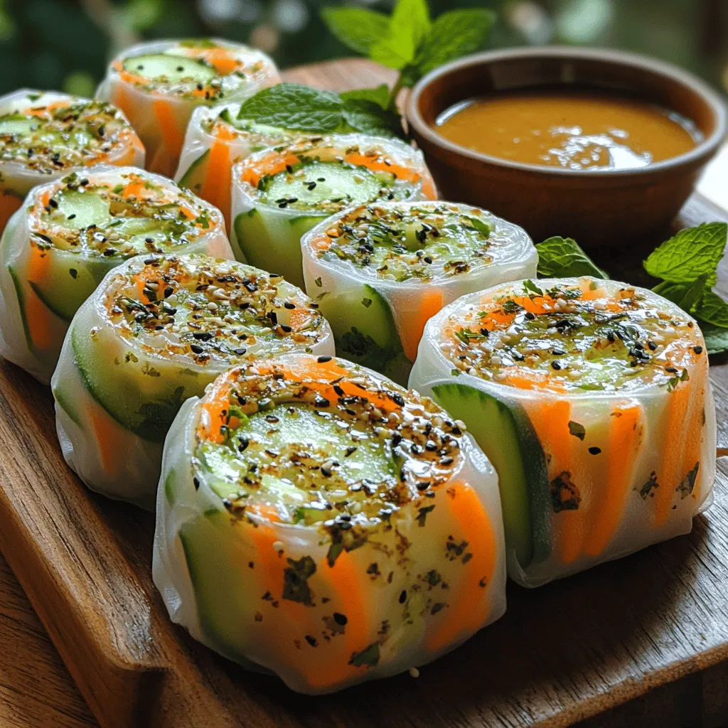 As the sun shines brighter and temperatures rise, there's nothing quite like a light and refreshing dish to cool down those warm summer days. Enter summer rolls—an iconic dish that perfectly embodies the essence of summer, blending fresh ingredients with vibrant flavors. These delightful rolls are not only visually appealing but are also a healthy choice for any meal. Packed with nutritious ingredients like cucumber, avocado, and aromatic herbs, these summer rolls are a celebration of freshness and flavor that can be enjoyed as an appetizer, snack, or light meal.