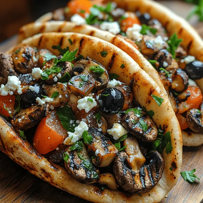 In a culinary landscape that increasingly embraces plant-based options, grilled mushroom pita pockets stand out as a vibrant and satisfying dish. These pockets are not only visually appealing but also packed with flavors and nutrients, making them a fantastic choice for anyone looking to incorporate more vegetables into their diet. The earthy richness of mushrooms combined with the freshness of herbs and spices creates a delightful balance that can satisfy even the most discerning palates.