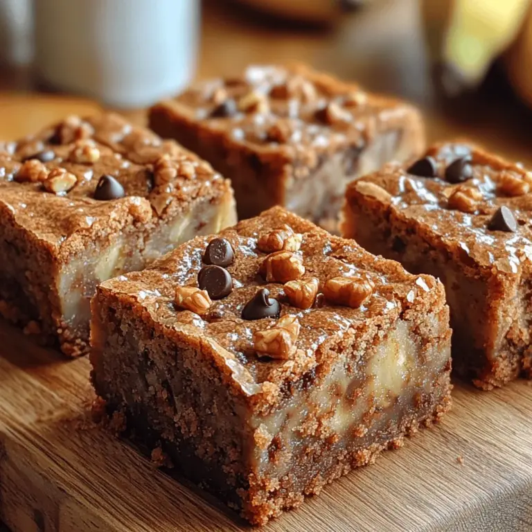 Banana bread has been a beloved treat in kitchens around the world for decades. Its rich, moist texture and sweet, comforting flavor make it an ideal choice for breakfast, snacks, or dessert. The versatility of banana bread allows for endless variations, from classic recipes with walnuts to decadent versions loaded with chocolate chips. As we embrace the goodness of ripe bananas, the culinary world continually seeks innovative ways to incorporate this ingredient into delightful baked goods. One such creation that has garnered attention and admiration is the heavenly banana bread blondies.