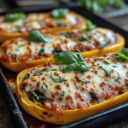 In the world of healthy eating, spaghetti squash has gained a loyal following for its versatility and low-carb profile. This delightful vegetable serves as a perfect canvas for a variety of flavors, and today, we'll explore how to transform it into a delicious dish: Spaghetti Squash Parmesan Boats. This recipe not only showcases the unique texture of spaghetti squash but also incorporates wholesome ingredients like fresh spinach, marinara sauce, and gooey cheese. Whether you're looking for a satisfying vegetarian meal or a unique side dish, this recipe promises to deliver on taste and nutrition.