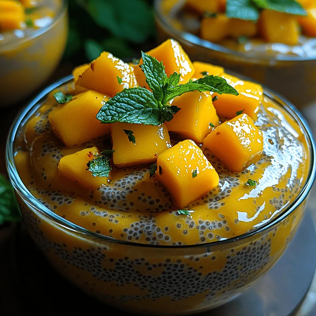 Tropical Paradise Mango Chia Pudding: A Delicious and Nutritious Delight