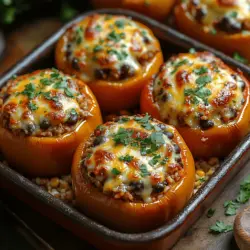 Bell peppers are more than just a pretty vessel for stuffing—they are packed with vitamins and antioxidants. These vibrant vegetables are an excellent source of vitamin C, which plays a crucial role in maintaining a healthy immune system. They also contain vitamin A, which is essential for good vision and skin health, as well as vitamin B6, which aids in brain function and metabolism.