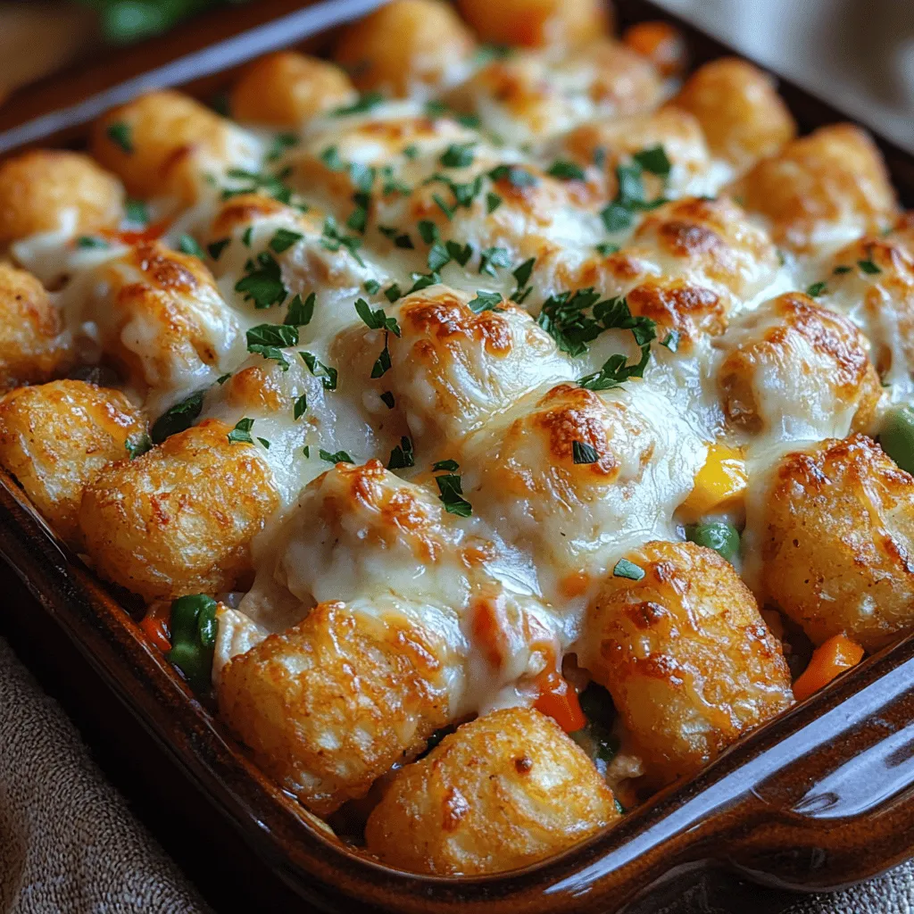 When it comes to comfort food, few dishes can compete with the heartwarming allure of a Cheesy Chicken Tater Tot Bake. This delightful casserole combines the satisfying crunch of crispy tater tots with a creamy, savory filling that’s sure to please the whole family. Ideal for busy weeknights or casual gatherings, this dish offers an effortless solution to mealtime dilemmas, allowing you to spend more time enjoying dinner and less time in the kitchen.