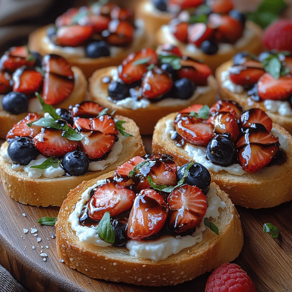 Crostini have become a staple in the world of appetizers, known for their versatility and vibrant flavors. These delightful little bites, with their crisp edges and soft centers, serve as the perfect canvas for a multitude of toppings. Among the myriad of combinations, the Balsamic Berry Bliss Crostini stands out as a harmonious blend of sweet and savory. This unique dish features luscious mixed berries atop creamy goat cheese, all drizzled with rich balsamic reduction.