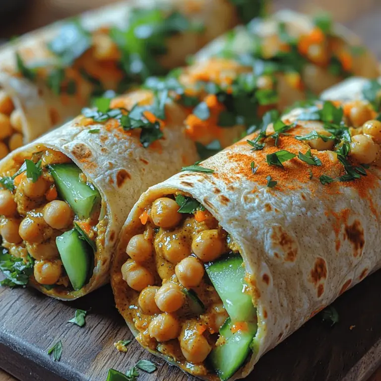 In a world where convenience meets health-consciousness, Honey Mustard Chickpea Wraps emerge as a delightful solution for those seeking a quick yet nutritious meal. These wraps are not just a feast for the taste buds; they also boast an impressive nutritional profile, largely thanks to their star ingredient—chickpeas. With a creamy honey mustard dressing that perfectly balances sweetness and tang, these wraps offer a burst of flavor wrapped in a soft tortilla, making them an appealing choice for lunch, dinner, or a satisfying snack.