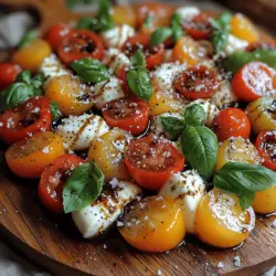 The Caprese salad, with its vibrant colors and fresh flavors, is a timeless classic that hails from the picturesque island of Capri, Italy. Traditionally composed of just three main ingredients—ripe tomatoes, fresh mozzarella, and fragrant basil—this dish embodies the essence of Italian cuisine: simplicity and quality. As we dive into the world of the Caprese salad, we’ll explore an exciting twist on this beloved dish, enhancing its classic foundation with the use of heirloom tomatoes and buffalo mozzarella.