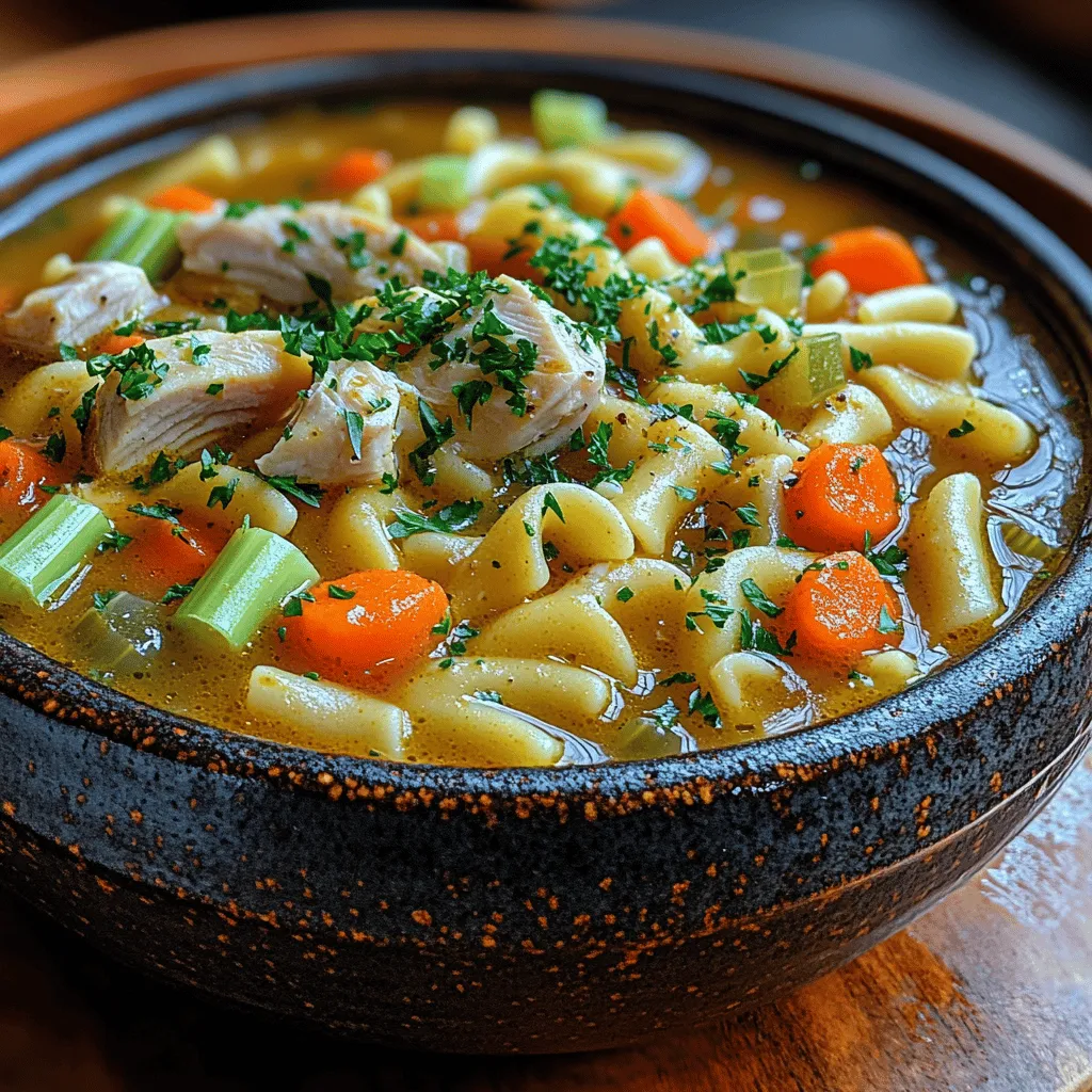 There's something undeniably heartwarming about a bowl of chicken noodle soup. It evokes memories of childhood, family gatherings, and the comforting embrace of home. As a quintessential comfort food, chicken noodle soup not only satisfies hunger but also nourishes the soul, making it a go-to dish for those seeking warmth and solace in a bowl. Whether you're feeling under the weather, craving something hearty on a chilly day, or simply looking for a quick meal to whip up after a long day, this comforting quick chicken noodle soup recipe is here to save the day.