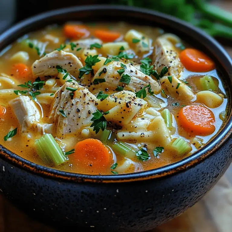 There's something undeniably heartwarming about a bowl of chicken noodle soup. It evokes memories of childhood, family gatherings, and the comforting embrace of home. As a quintessential comfort food, chicken noodle soup not only satisfies hunger but also nourishes the soul, making it a go-to dish for those seeking warmth and solace in a bowl. Whether you're feeling under the weather, craving something hearty on a chilly day, or simply looking for a quick meal to whip up after a long day, this comforting quick chicken noodle soup recipe is here to save the day.
