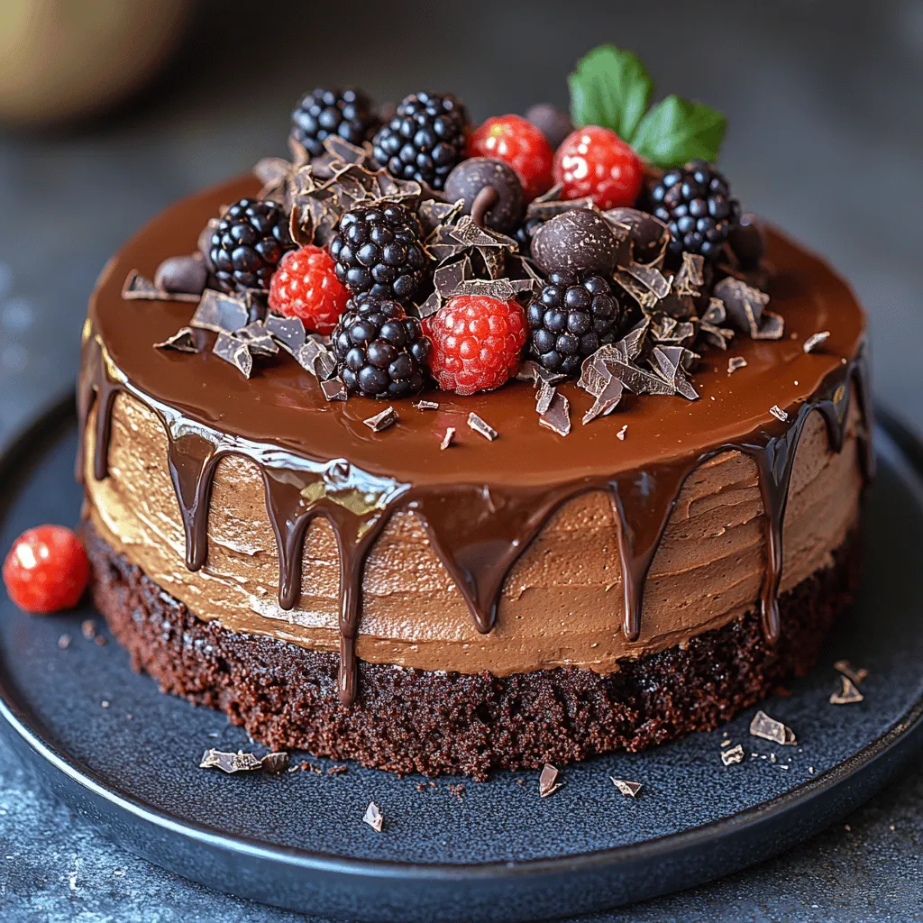 If there’s one dessert that epitomizes indulgence, it’s the Decadent Chocolate Mousse Layer Cake. This stunning confection is not just a feast for the eyes; it’s a symphony of rich flavors and luscious textures that dance on your palate. The layers of moist chocolate cake harmoniously blend with smooth, airy chocolate mousse, creating an unforgettable experience for chocolate lovers.