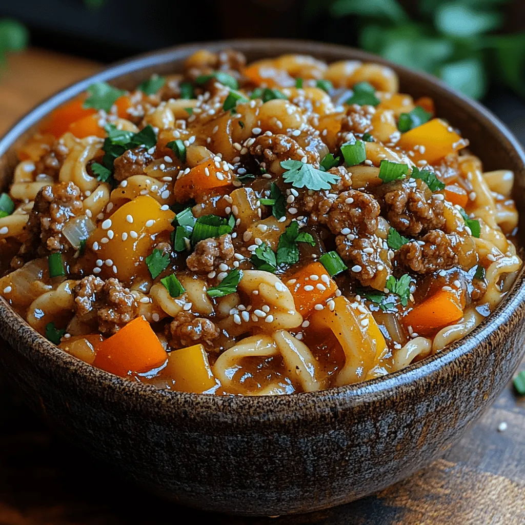 Savory Mongolian Ground Beef Noodles is a delicious and comforting dish that has gained popularity for its rich flavors and satisfying ingredients. Originating from the culinary traditions of Asian cuisine, this dish showcases the delightful interplay of savory beef, tender noodles, and vibrant vegetables, all coated in a luscious sauce that brings everything together. While the name may suggest a connection to Mongolia, the dish is a fusion of flavors that reflects the broader Asian palette, making it a favorite in homes and restaurants alike.
