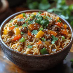 Savory Mongolian Ground Beef Noodles is a delicious and comforting dish that has gained popularity for its rich flavors and satisfying ingredients. Originating from the culinary traditions of Asian cuisine, this dish showcases the delightful interplay of savory beef, tender noodles, and vibrant vegetables, all coated in a luscious sauce that brings everything together. While the name may suggest a connection to Mongolia, the dish is a fusion of flavors that reflects the broader Asian palette, making it a favorite in homes and restaurants alike.