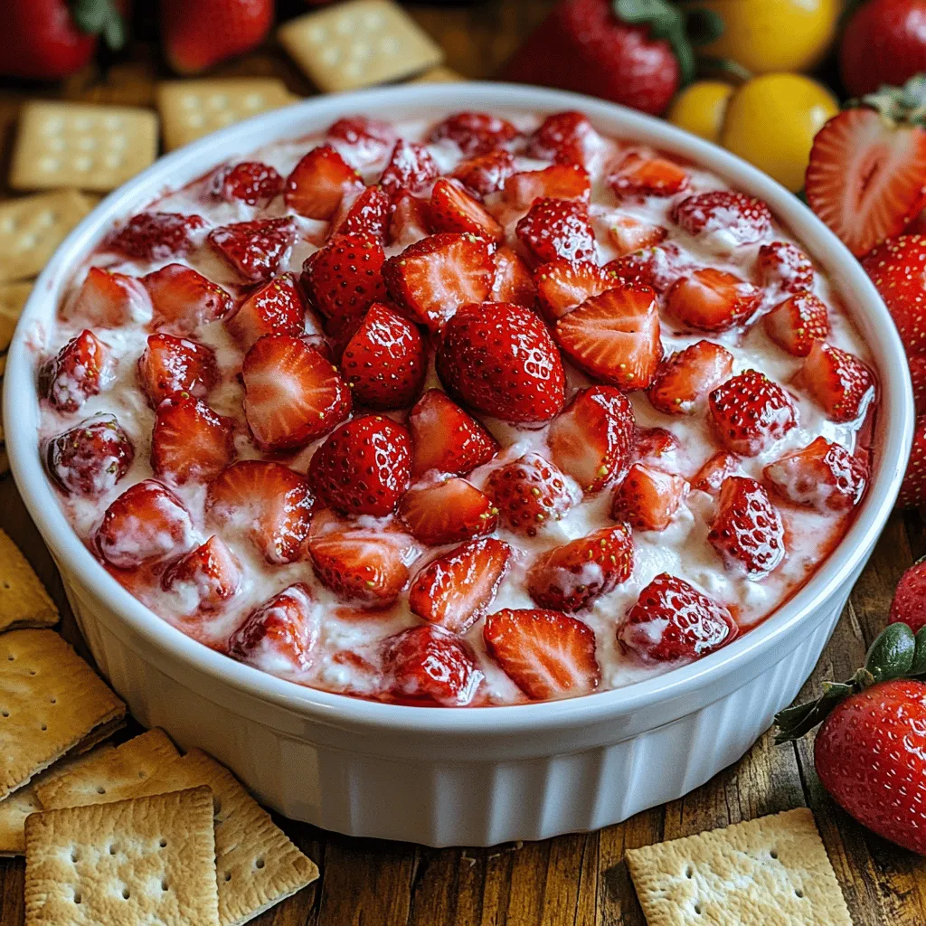To create the perfect Strawberry Bliss Cream Cheese Dip, it's essential to understand the role each ingredient plays. From the creamy base to the sweet strawberries, every element contributes to the dip's overall appeal and flavor.