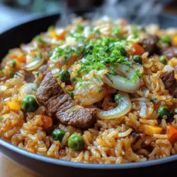 To create the perfect Sizzling Savory Onion Beef Fried Rice, it's essential to understand the role of each ingredient. The combination of high-quality components not only enhances the flavors but also ensures that the dish is both satisfying and nutritious.