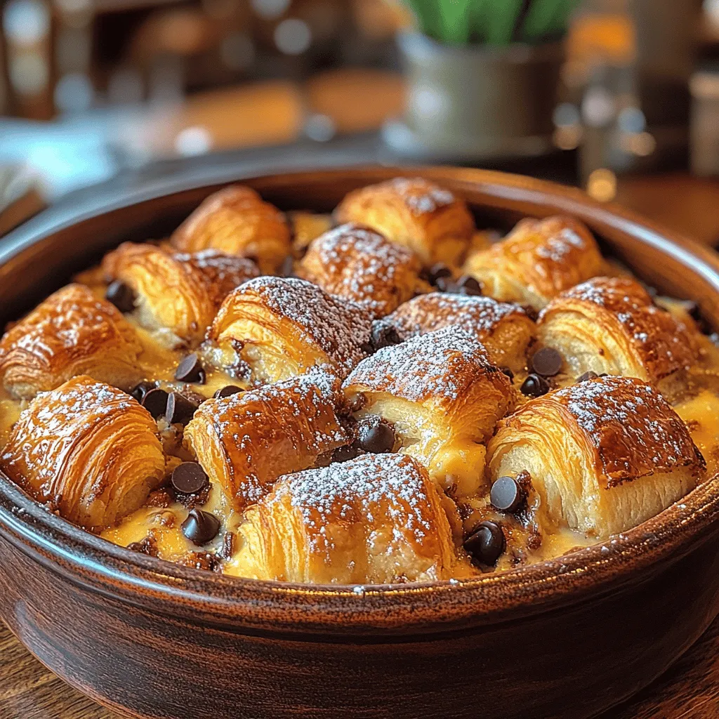 Explore the delightful world of breakfast with our Decadent Chocolate Croissant Breakfast Bake! This indulgent dish combines the flaky richness of buttery croissants with the sweet allure of chocolate, making it a perfect choice for family gatherings or brunch with friends. Imagine waking up to the warm aroma of chocolate melting into golden-brown croissants, perfectly baked and ready to be savored. Not only is it simple to prepare, but it also provides a comforting and satisfying start to your day. In this article, we’ll delve into the recipe, its ingredients, and the steps needed to create this mouthwatering dish, along with some background on its culinary appeal and variations.