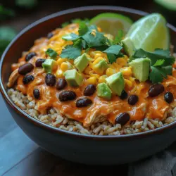 When it comes to presenting your Zesty Healthy Chicken Enchilada Bowls, the art of assembly plays a crucial role in both visual appeal and flavor balance. Start by layering your ingredients mindfully, as this not only enhances the dish's aesthetics but also ensures that every bite is a harmonious blend of flavors and textures.