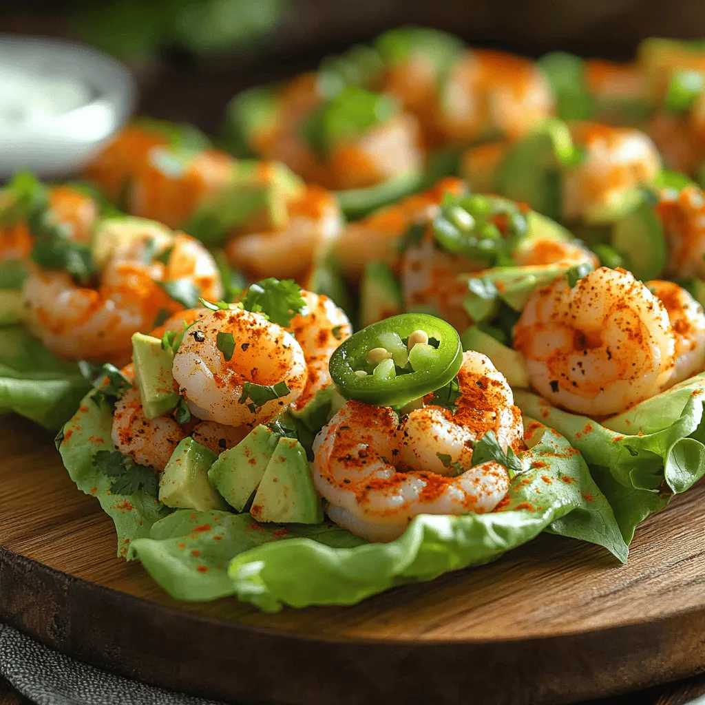 Spicy Shrimp and Avocado Lettuce Wraps: A Fresh and Flavorful Meal