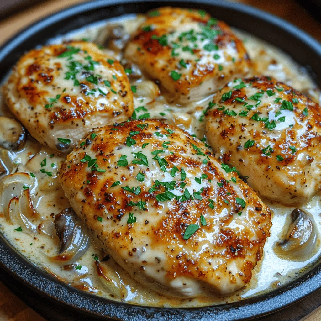 To create the perfect Creamy Garlic Mushroom Chicken, it's essential to understand the role of each ingredient in the recipe. The following is a breakdown of the key components that contribute to the dish's delightful flavors and textures.