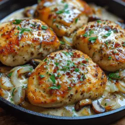 To create the perfect Creamy Garlic Mushroom Chicken, it's essential to understand the role of each ingredient in the recipe. The following is a breakdown of the key components that contribute to the dish's delightful flavors and textures.