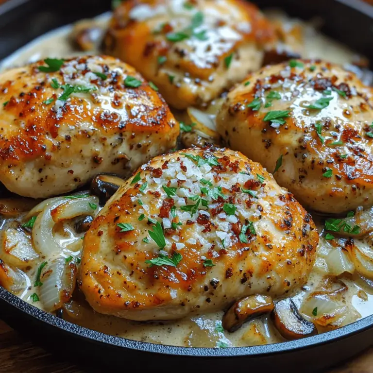 To create the perfect Creamy Garlic Mushroom Chicken, it's essential to understand the role of each ingredient in the recipe. The following is a breakdown of the key components that contribute to the dish's delightful flavors and textures.