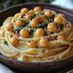 Are you ready to tantalize your taste buds with a dish that marries the richness of creamy pasta with the bright zing of lemon? Introducing Zesty Creamy Lemon Chickpea Pasta, a vibrant and healthful meal that’s as delightful to eat as it is simple to prepare. This recipe is not only a feast for the senses but also a powerhouse of nutrition, thanks to its star ingredients: chickpeas and lemons.