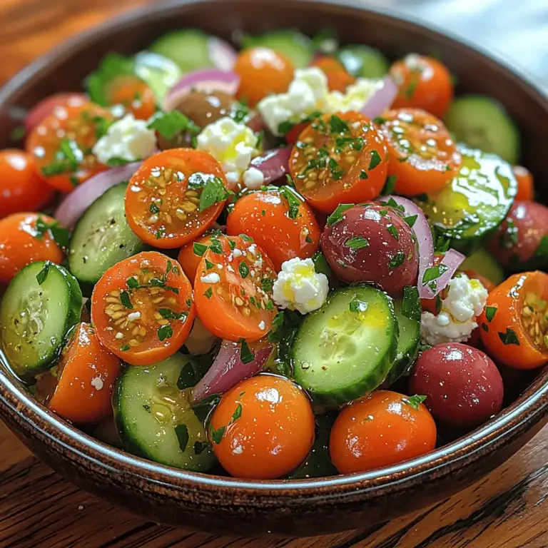 As summer approaches, the desire for light, refreshing meals becomes irresistible. The Refreshing Cucumber Feta Fiesta salad emerges as a delightful solution to satisfy those cravings. This vibrant salad combines crisp cucumbers, tangy feta cheese, and a medley of colorful vegetables, creating a dish that is not only visually appealing but also bursting with flavor. With its combination of textures and tastes, this salad is perfect for summer gatherings, picnics, or simply as a healthy side dish to accompany your favorite grilled meats.