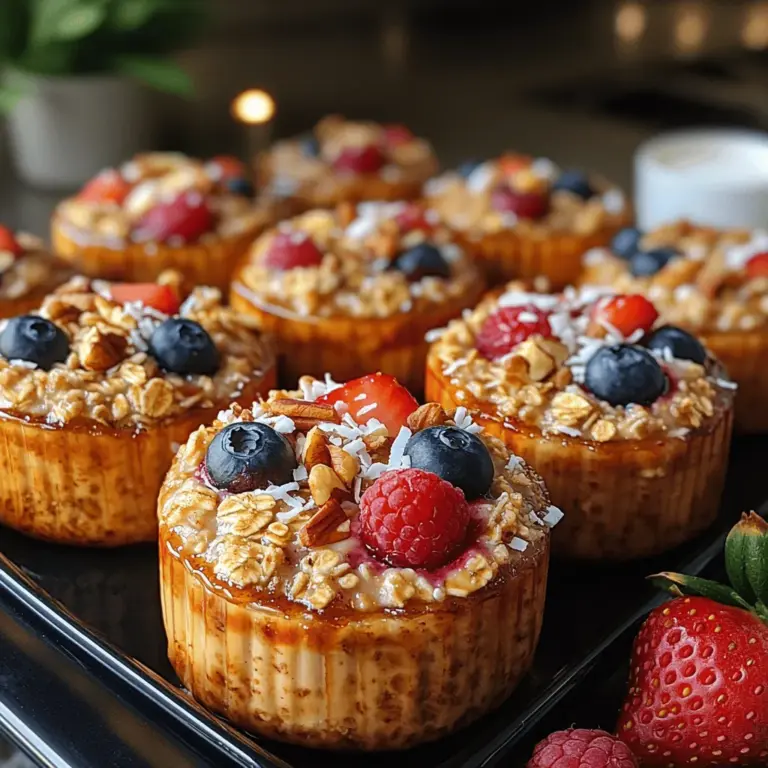 In a fast-paced world where breakfast is often skipped or relegated to sugary cereals and pastries, the demand for healthy and convenient breakfast options has surged. Among the most delightful solutions to this culinary conundrum is Berry Burst Baked Oatmeal Cups. These charming little cups are not only a feast for the taste buds but also a powerhouse of nutrition, making them an ideal start to your day. With a base of wholesome rolled oats and a vibrant mix of fresh or frozen berries, these oatmeal cups provide the perfect blend of flavor, convenience, and health benefits.
