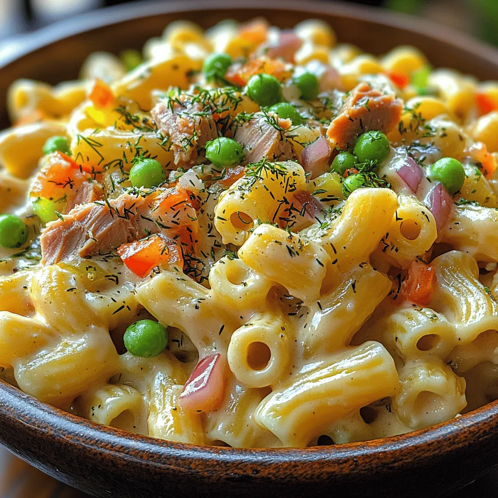 Chilled Tuna Delight Macaroni Salad is a beloved dish that graces tables during picnics, barbecues, and potlucks, particularly in the warmer months. Its creamy texture and delightful flavors make it a perfect side dish or a light meal on a sunny day. What sets this macaroni salad apart is its unique blend of simple yet flavorful ingredients, making it a favorite among families and friends alike.