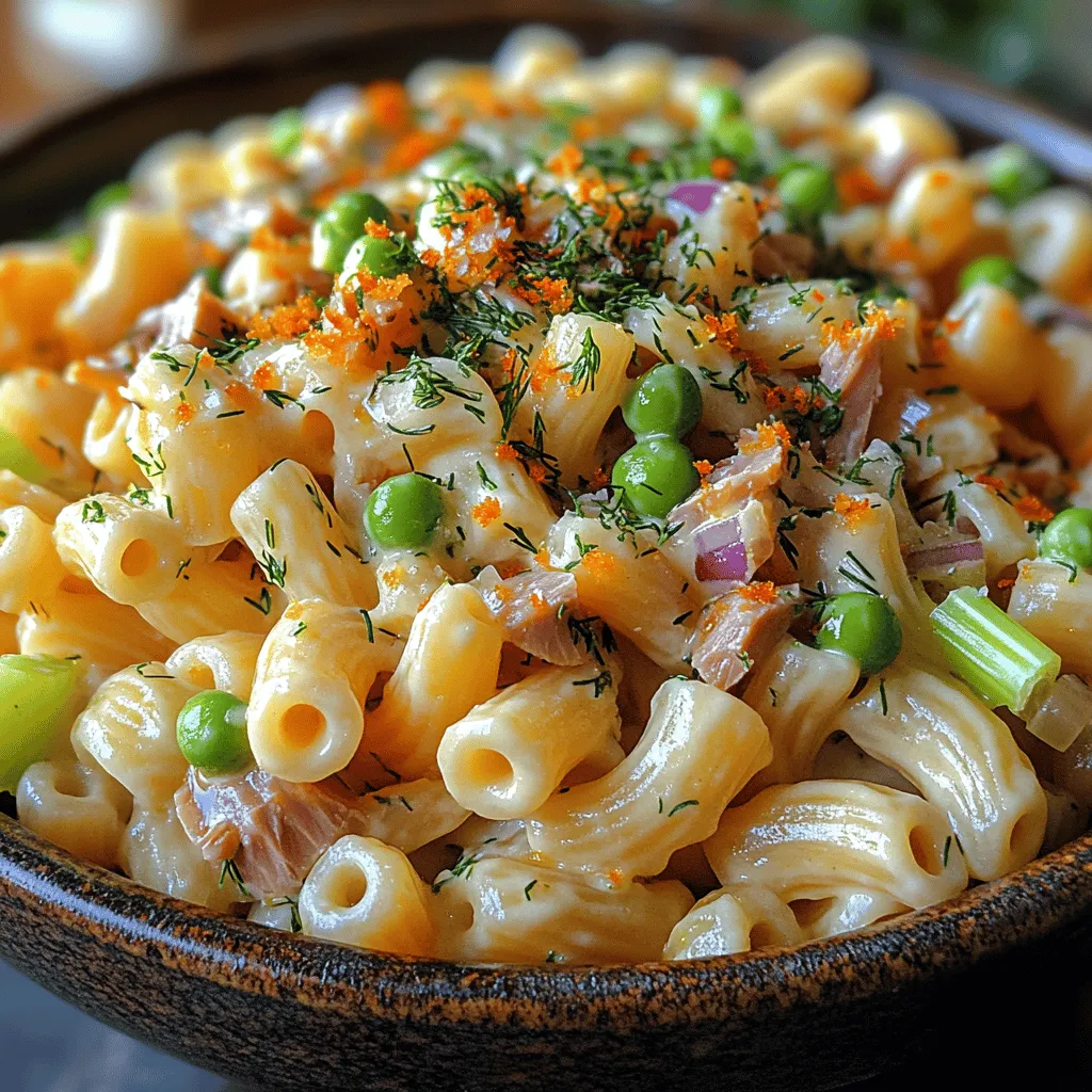 Chilled Tuna Delight Macaroni Salad is a beloved dish that graces tables during picnics, barbecues, and potlucks, particularly in the warmer months. Its creamy texture and delightful flavors make it a perfect side dish or a light meal on a sunny day. What sets this macaroni salad apart is its unique blend of simple yet flavorful ingredients, making it a favorite among families and friends alike.