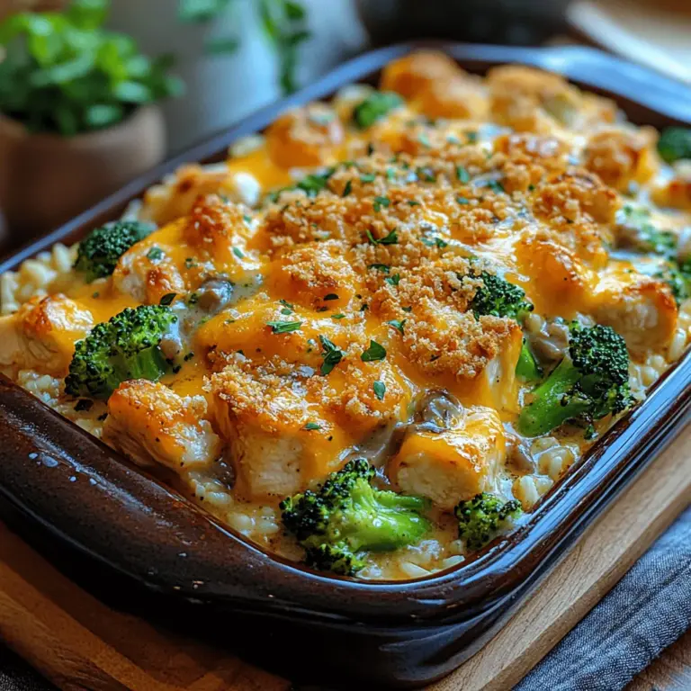 The foundation of any great recipe lies in its ingredients. For Cheesy Chicken & Broccoli Delight, each component plays a crucial role in creating its rich flavor and satisfying texture. By understanding the importance of each ingredient, you can appreciate the dish even more and make adjustments to suit your preferences or dietary needs.