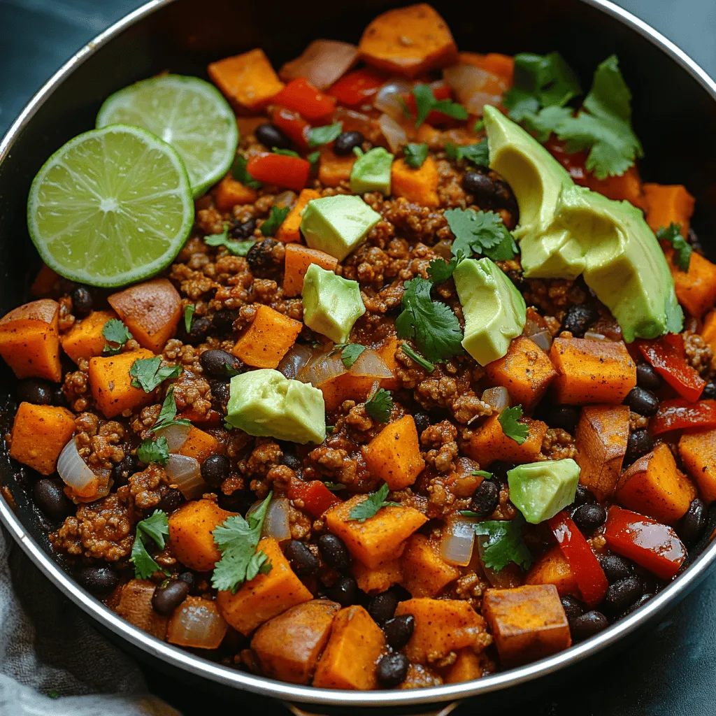 Looking for a delicious recipe that's not only satisfying but also packed with nutrients? Introducing the Savory Turkey & Sweet Potato Delight, a perfect blend of flavors and health benefits that will leave your taste buds dancing with joy. This dish features ground turkey and sweet potatoes, two superstar ingredients known for their nutritional value and versatility. The ground turkey adds a lean protein punch, while sweet potatoes bring a natural sweetness along with a host of vitamins and minerals to the table.