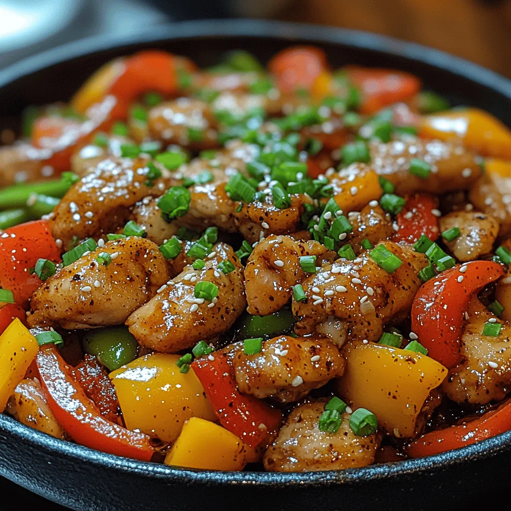 If you're in search of a dish that tantalizes your taste buds with a perfect blend of sweetness and spiciness, look no further than Sweet & Spicy Chicken Stir Fry. This delightful recipe captures the essence of Asian cuisine while offering a unique twist that makes it an instant favorite among family and friends. The sweet notes from honey perfectly balance out the heat from sriracha, creating a mouthwatering experience that leaves you craving more. The freshness of vibrant vegetables not only enhances the flavor profile but also adds a nutritional punch, making this stir fry a wholesome choice for any meal.