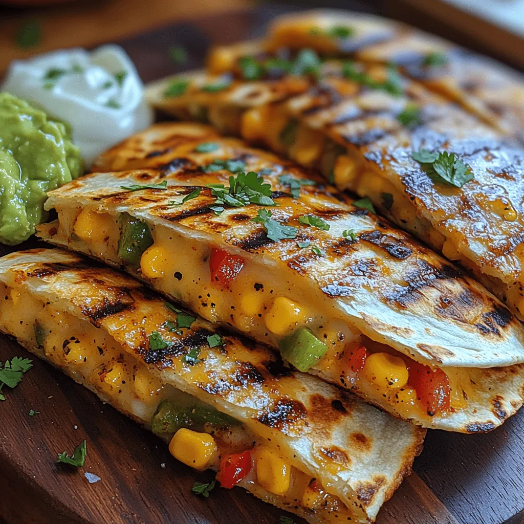 If you're searching for a delicious and spicy vegetarian dish that brings together vibrant flavors and textures, look no further than Spicy Grilled Corn Quesadillas. This enticing recipe combines the sweetness of fresh corn with the kick of jalapeños, all enveloped in warm, gooey cheese. Quesadillas have long been celebrated for their versatility, allowing for endless customization based on personal taste preferences and available ingredients. Whether you’re hosting a summer gathering or preparing a casual weeknight dinner, these quesadillas are sure to impress.