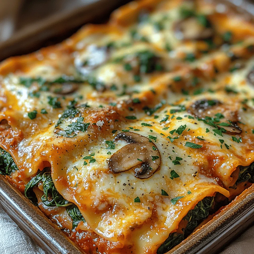 Creating a remarkable Savory Spinach & Mushroom Lasagna starts with understanding the core components of the dish. Each ingredient plays a crucial role in flavor, texture, and nutrition, making it essential to choose the best options available. Here’s a closer look at the key ingredients that will come together to form this delicious dish.
