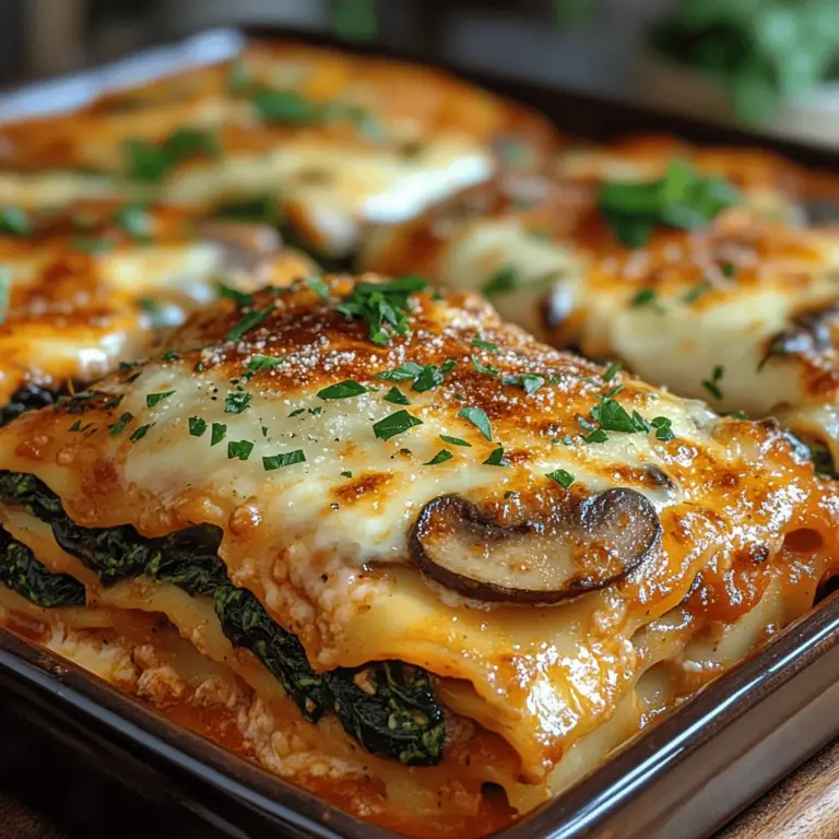 Creating a remarkable Savory Spinach & Mushroom Lasagna starts with understanding the core components of the dish. Each ingredient plays a crucial role in flavor, texture, and nutrition, making it essential to choose the best options available. Here’s a closer look at the key ingredients that will come together to form this delicious dish.