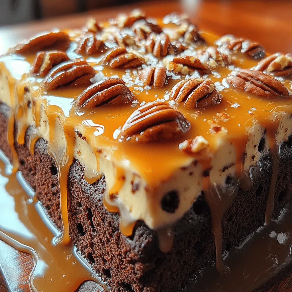If you're in search of a dessert that combines indulgence with nostalgia, look no further than the Gooey Caramel Turtle Poke Cake. This delightful treat merges the flavors of rich chocolate, creamy caramel, and crunchy pecans, creating a cake that is as visually appealing as it is delicious. The poke cake concept is a masterful technique that transforms a simple cake into a gooey, flavor-packed experience, making it a favorite among dessert lovers.