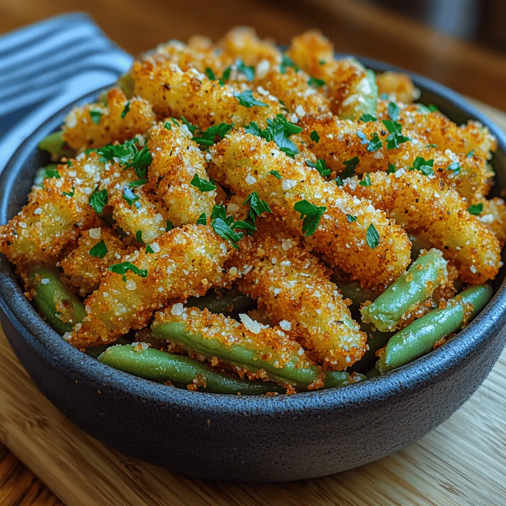 Are you searching for a delicious, healthy snack that satisfies your cravings without compromising your nutritional goals? Look no further than Crispy Garlic Parmesan Green Bean Fries! This innovative recipe transforms fresh green beans into crispy, flavorful fries that are perfect for dipping or enjoying on their own. The combination of garlic and Parmesan cheese creates a savory flavor profile that elevates the humble green bean, making it a standout dish that can impress even the most discerning palates.