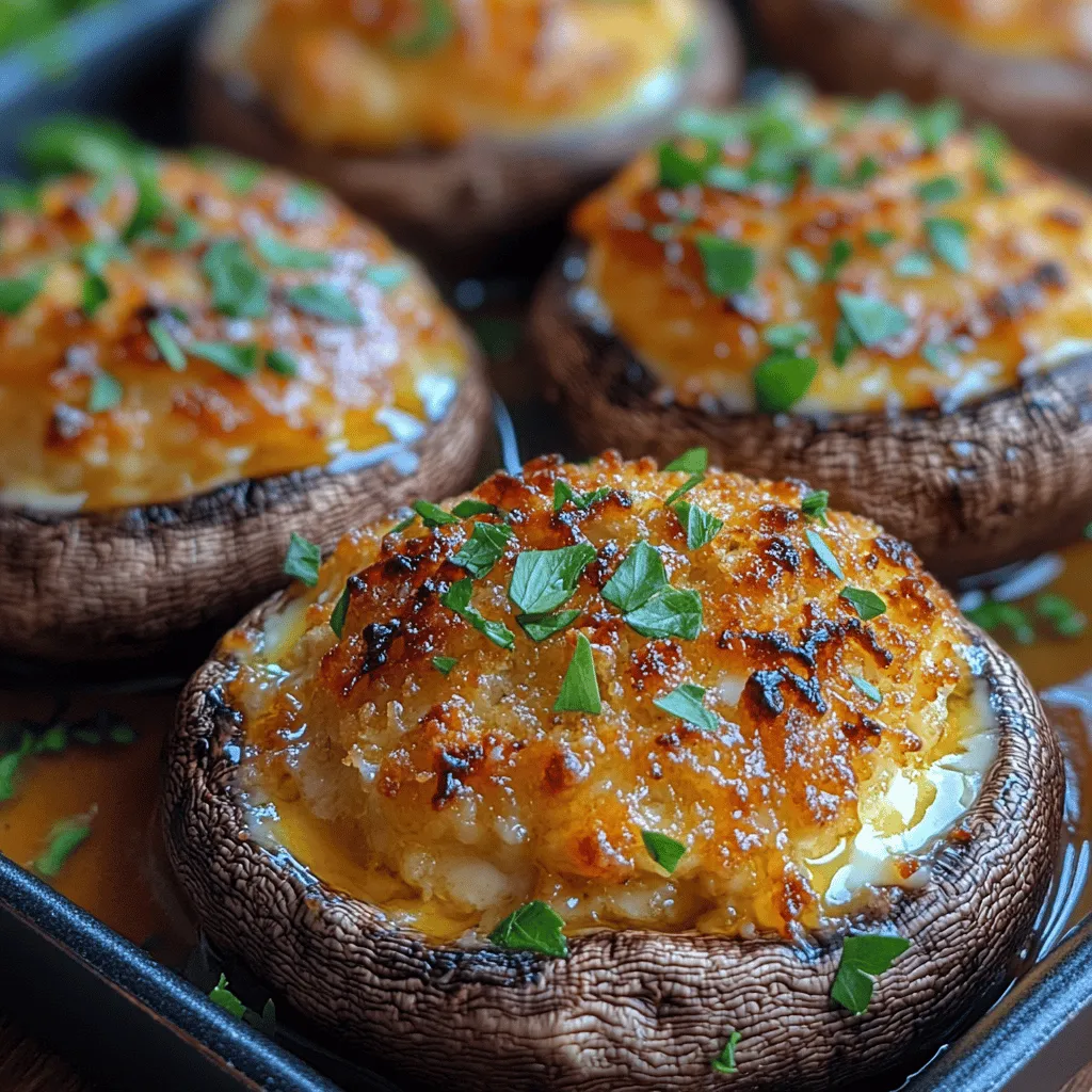 Button mushrooms, also known as white mushrooms, are one of the most widely cultivated varieties of fungi and serve as the star ingredient in our stuffed mushrooms recipe. With their mild flavor and tender texture, button mushrooms provide the perfect base for a variety of fillings. They have a subtle earthiness that pairs beautifully with the rich ingredients we will be using, allowing the flavors to meld seamlessly.