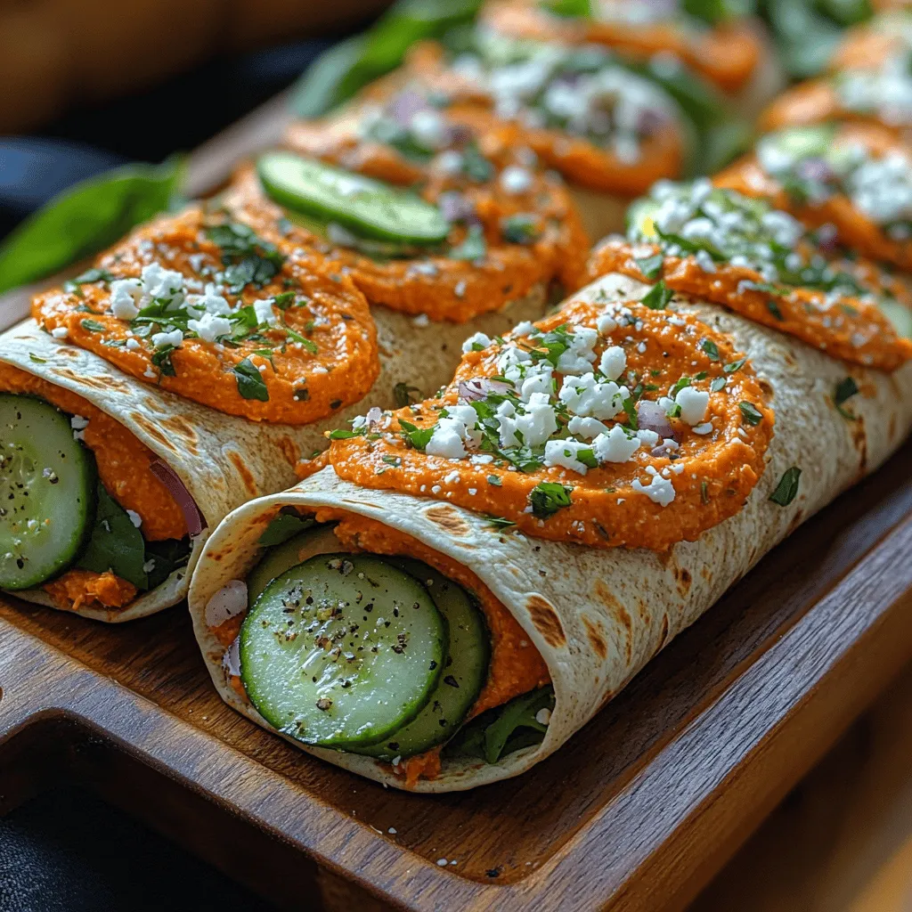 To create the perfect Roasted Red Pepper Hummus Wraps, you’ll need a handful of key ingredients that not only contribute to the flavor but also pack a nutritional punch. Let’s take a closer look at these components and what makes them so beneficial.