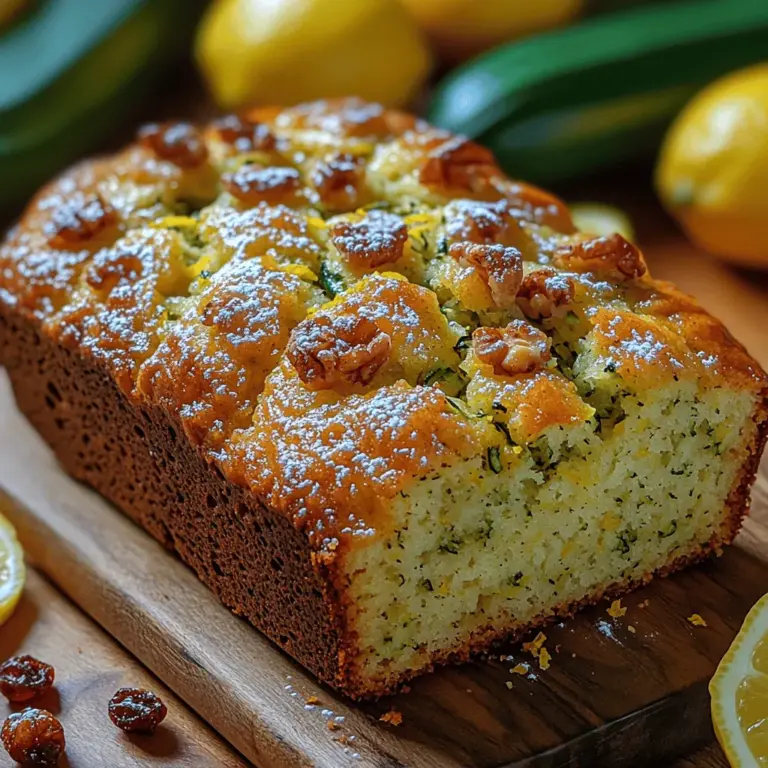 Zesty Lemon Zucchini Bread is a delightful twist on the classic quick bread that perfectly marries the fresh, subtle flavor of zucchini with the bright, tangy notes of lemon. This recipe is not only easy to make but also offers a perfect balance of flavors, making it a fantastic option for breakfast, snacks, or even dessert. The combination of moist zucchini and zesty lemon creates a refreshing treat that is sure to please the palate. In this article, we will delve into the ingredients that make this bread so special, the preparation process, and why this recipe is a must-try for any home baker looking to elevate their baking game.