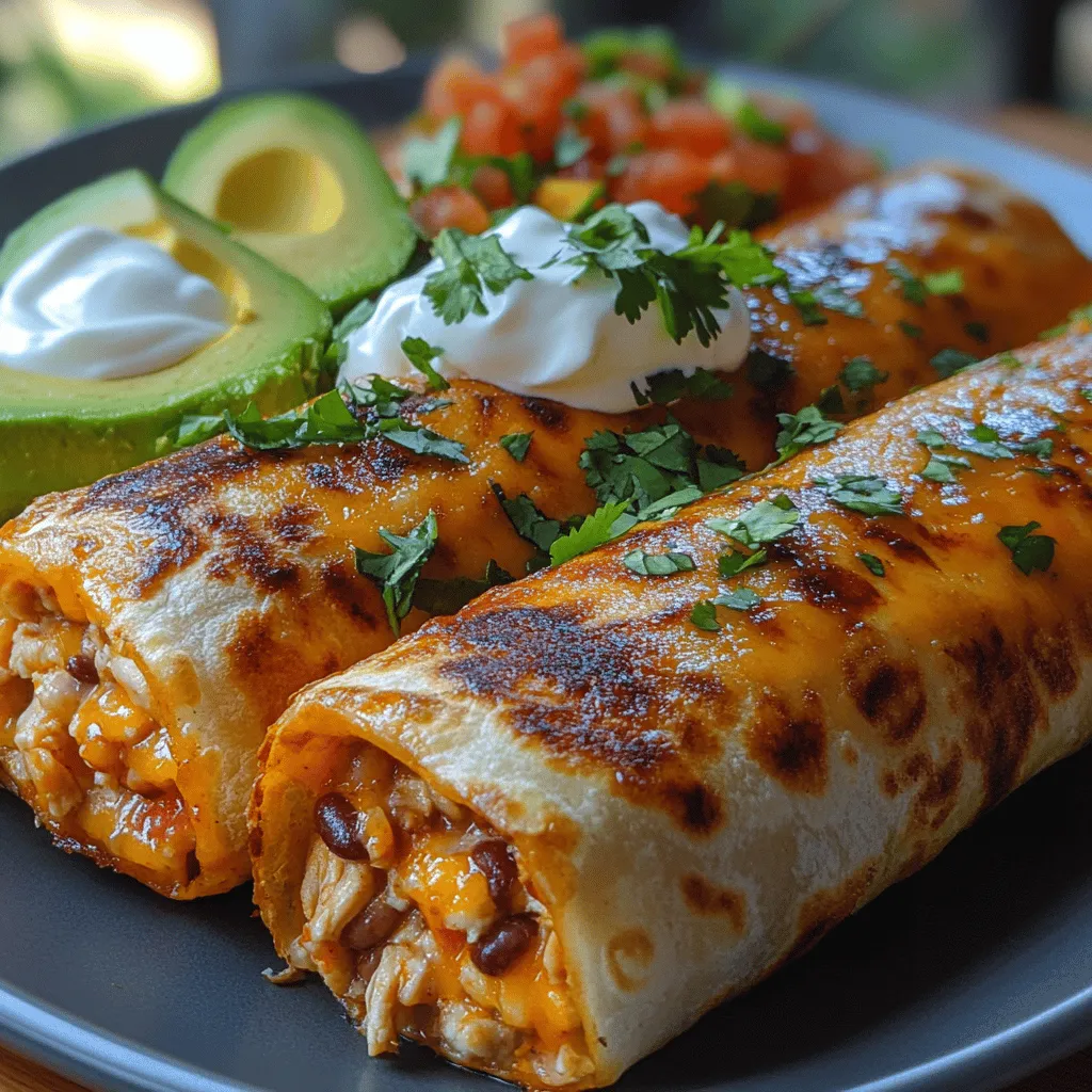 Chimichangas are a beloved staple in Mexican cuisine, showcasing a delightful combination of crispy texture and savory filling. Picture biting into a golden-brown, deep-fried tortilla that envelopes a delectable mixture of shredded chicken, creamy beans, and melted cheese, all seasoned to perfection. The appeal of chimichangas lies not only in their indulgent crunch but also in the explosion of flavors that dance across your palate with every bite.