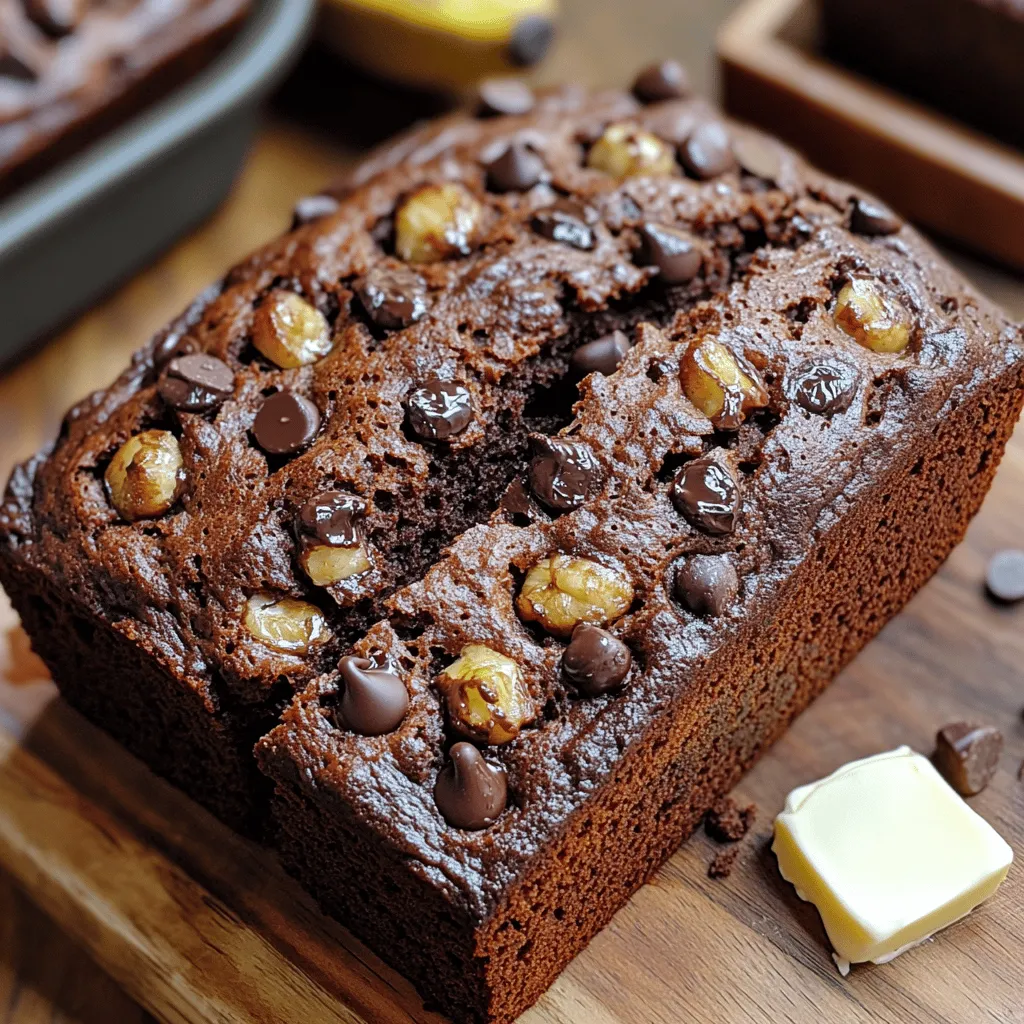 Heavenly Double Chocolate Banana Bread