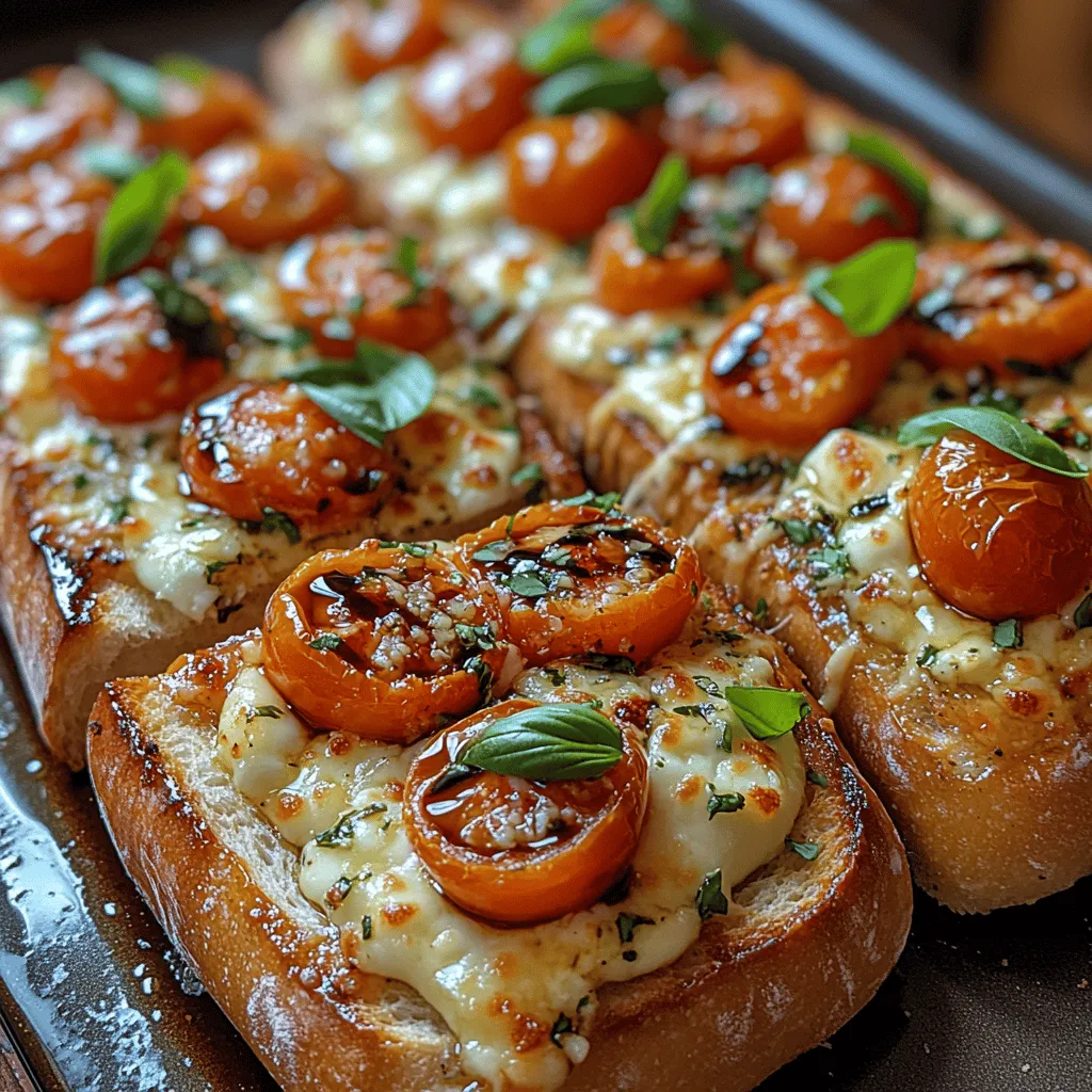 Caprese Garlic Bread Delight is a mouthwatering fusion of classic Italian flavors that brings together the freshness of tomatoes, the creaminess of mozzarella, and the aromatic essence of garlic. This recipe is not just an appetizer; it serves as a perfect side dish for any Italian meal, elevating your dining experience with its rich flavors and delightful presentation. Inspired by the traditional Caprese salad, this dish offers a unique twist by incorporating crispy garlic bread, making it a favorite among both garlic lovers and fans of Italian cuisine alike.