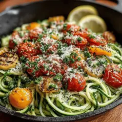 In recent years, there has been a significant shift towards healthy eating, with an increasing number of people seeking out vegetable-based dishes that not only nourish the body but also delight the palate. As we become more conscious of our dietary choices, the culinary world continues to innovate, introducing creative alternatives to traditional favorites. One such innovation is the rising popularity of zucchini noodles, or "zoodles," which serve as a low-carb substitute for pasta. This recipe for Garlic Parmesan Zucchini Noodle Stir Fry exemplifies how delicious and satisfying a vegetable-centric dish can be, especially for those busy weeknights when a quick yet wholesome meal is essential.