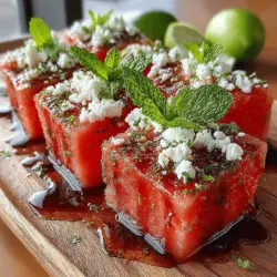 As the sun shines brighter and the temperatures rise, the allure of summer recipes becomes irresistible. Light, refreshing dishes that capture the essence of the season are essential for casual get-togethers, picnics, or simply enjoying a leisurely afternoon. One such delightful recipe is the Refreshing Watermelon Feta Bliss. This vibrant salad combines the juicy sweetness of watermelon with the creamy, tangy notes of feta cheese, enhanced further by the aromatic touch of fresh mint. It’s a dish that not only pleases the palate but also embodies the spirit of summer.