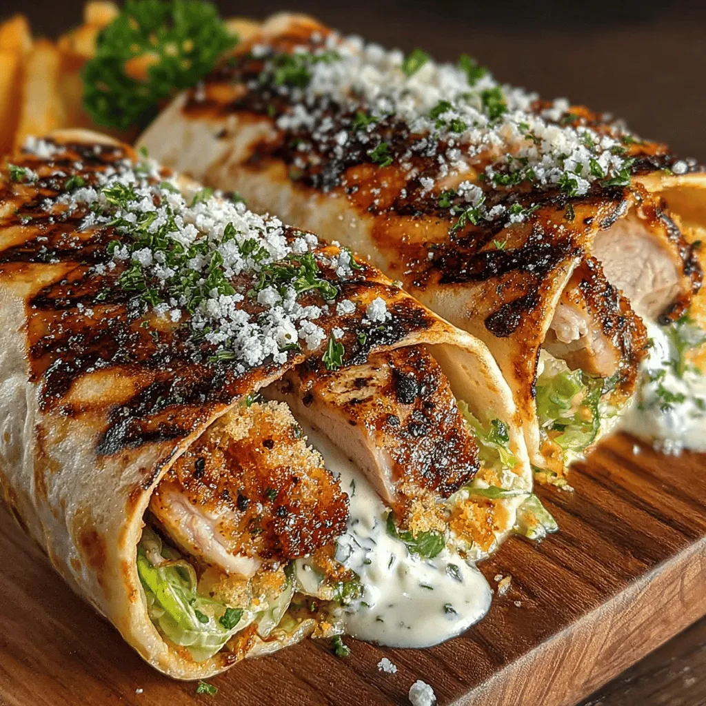 In recent years, wraps have surged in popularity, becoming a favorite among food enthusiasts for their versatility and convenience. Whether you're packing lunch for work, preparing a quick dinner for the family, or seeking a satisfying snack, wraps offer endless possibilities. They can be filled with a variety of ingredients, making them suitable for any palate or dietary preference. Among the myriad of wrap options available, Grilled Chicken Caesar Wraps stand out as a particularly appealing choice. This recipe combines the beloved flavors of a classic Caesar salad with the heartiness of grilled chicken, resulting in a meal that is both delicious and nutritious.