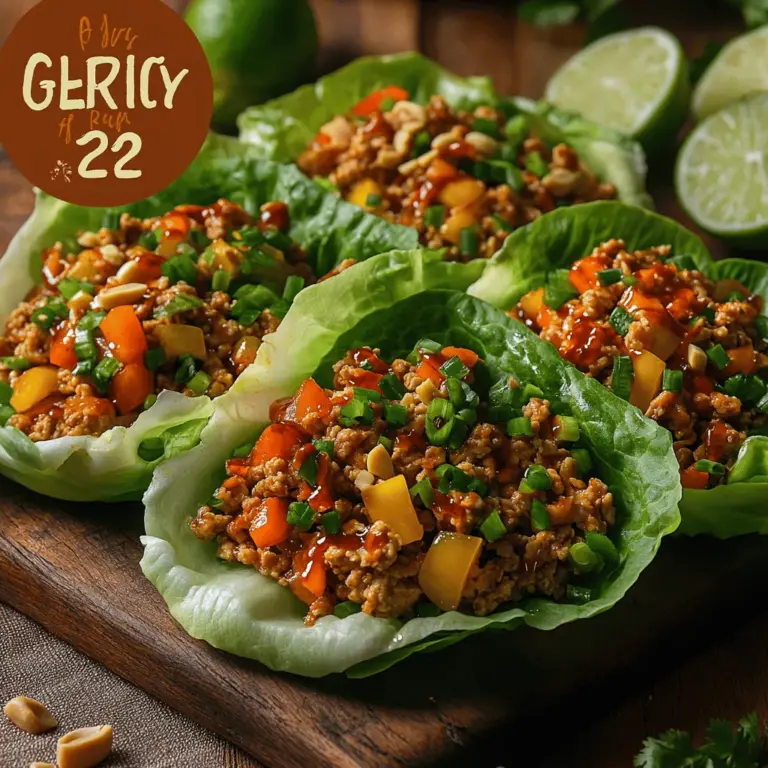 In recent culinary trends, lighter meals have gained immense popularity, and nothing encapsulates this trend better than Crunchy Breeze: Crispy Chicken Lettuce Wraps. This enticing dish combines the satisfying crunch of fresh lettuce with the savory, umami-rich flavors of well-seasoned ground chicken and a colorful array of vegetables. Not only do these wraps provide a delightful texture and taste experience, but they also offer a nutritious alternative to heavier fare, making them a go-to choice for health-conscious individuals and families alike.