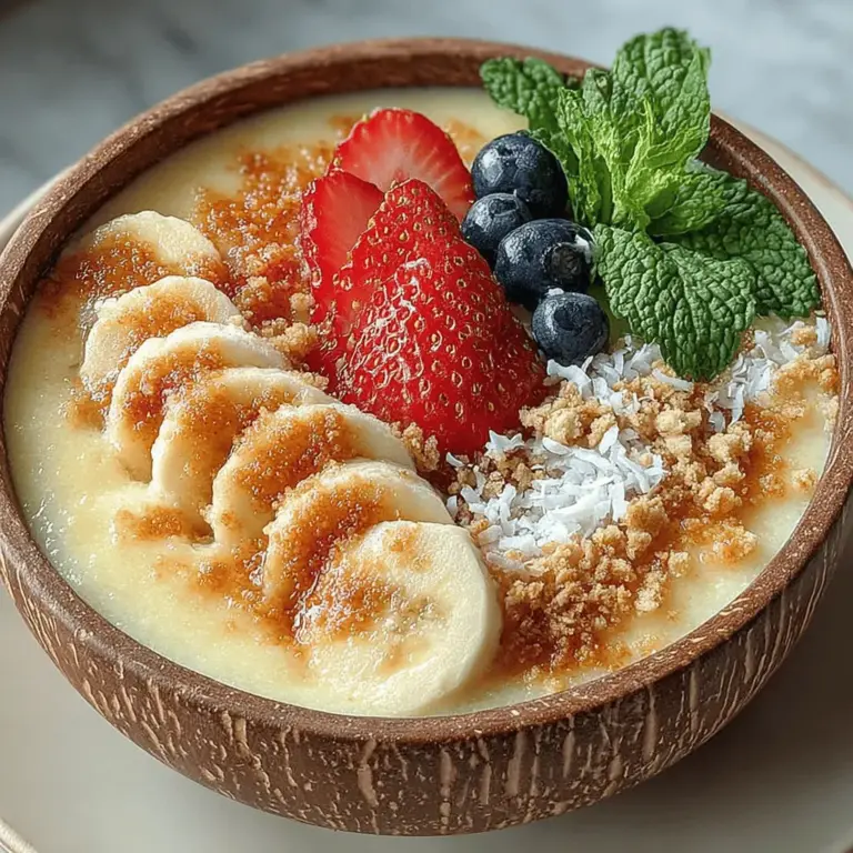 Each ingredient in the Tropical Paradise Pineapple Smoothie Bowl has its unique health benefits, contributing to a well-rounded and nutritious meal. For instance, frozen pineapple chunks are not only a delicious addition but also pack a punch of Vitamin C, which is essential for immune function and skin health. They also contain bromelain, an enzyme that aids digestion and may help reduce inflammation.