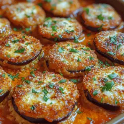 Creamy Eggplant Parmesan Bake is a delightful and comforting dish that masterfully combines the rich flavors of eggplant, marinara sauce, and a trio of cheeses. This recipe serves as a perfect centerpiece for family dinners or gatherings with friends, offering a deliciously satisfying meal that caters to both vegetarians and meat lovers alike. As you dig into this creamy, cheesy bake, you’ll be transported to a cozy Italian kitchen, where tradition and flavor blend seamlessly.